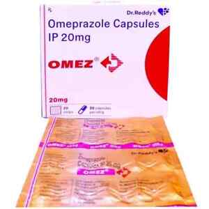 Omez Omeprazole 20mg Capsules, Dr Reddy's Laborator 20 Capsules Per 20 Strips