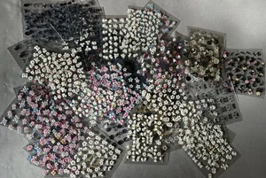 100x zufällig ausgewählte süße gemischte Nailart Blätter für Erwachsene Nagelsticker UK - Bild 1 von 3
