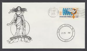 US Pl 1571-C FDC. 1975 10c Int'l Women's Year, Gothic Covers FIRST CACHET - Picture 1 of 1