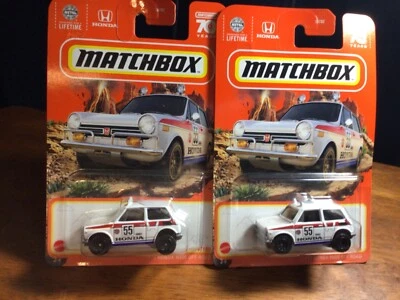 🔥2023 MATCHBOX 70 YEARS 1970 HONDA N600 OFF ROAD #7/100 Lot Of 2 - Image 1 of 3