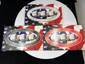 2002 - 3 Coin Set State Quarter Collection Gold, Denver, And Platinum - Picture 1 of 8