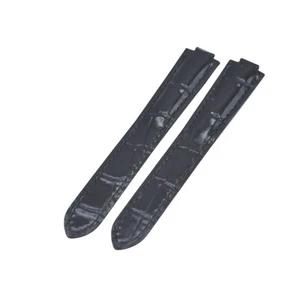 16mm Black Leather Watch Strap For Cartier Ballon Bleu - Picture 1 of 6