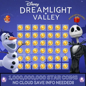 Disney Dreamlight Valley 💎 1,000,000,000 Star Coins + Bonus Gift - Picture 1 of 5