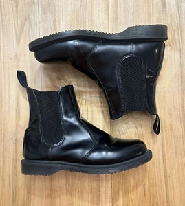 Stivali Chelsea da donna neri lisci Doc Martens in pelle taglia 6 - Foto 1 di 5