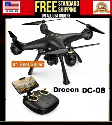 DROCON DC-08 HD Camera 5G WiFi Adults RC Quadcopter Auto Return Mode FPV Drone  - Image 1 of 4