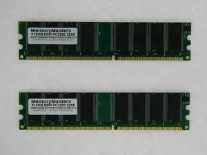 1GB (2x 512MB) PC3200 DDR Memory RAM for DELL Dimension 1100 2400 3000 - Picture 1 of 1