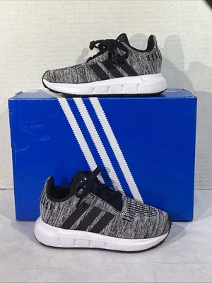 Adidas Toddler Size 7 Gray / Black Swift Run 1.0 Athletic Shoes Sneakers AJ-1515 - Image 1 of 4