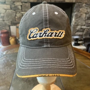🧢 Cappello Carhartt "Dal 1889" con scritta logo berretto verde aderente L/XL usato in ottime condizioni - Foto 1 di 6