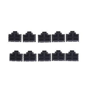 10Pcs Black Ethernet Hub Port RJ45 Anti Dust Cover Cap Protector Plug I4 _pu - Afbeelding 1 van 6