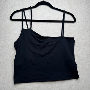 Abercrombie & Fitch weiches asymmetrisches schwarzes Tanktop von A&F Collection Damen Large - Bild 1 von 6