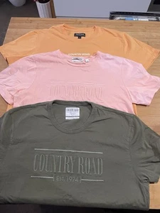 Country Road T-shirt X 3 Orange Pink Green L XXL Stained - Picture 1 of 10