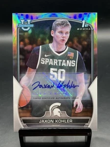 2022-23 Bowman University Chrome Jaxon Kohler Prospect rifrattore automatico /499 1° - Foto 1 di 2