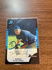 Autograph Signed Autographed Dana Eveland Brewers - Picture 1 of 1