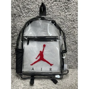 JORDAN Jumpman transparenter Schulrucksack mit Federmäppchen verstellbare Schultergurte - Bild 1 von 8