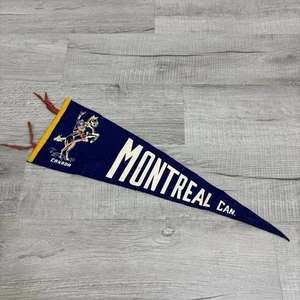 Pennant blu Montreal Canada vintage - Foto 1 di 9