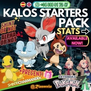 Kalos Starters Shiny Alpha for Pokemon ZA Legends Froakie, Fennekin & Chespin ✨ - Picture 1 of 13