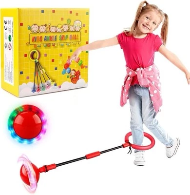 Bola de salto de tobillo para niños - Rueda flash plegable bola de salto, juego exterior Foto 1 de 4