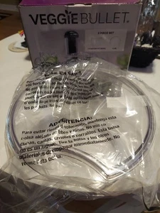 Veggie Bullet Cuenco Ajuste Personalizado con Tapa Juego de 2 Piezas Cuenco Bala Mágica *NUEVO* - Imagen 1 de 4