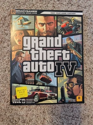 Grand Theft Auto IV 4 GTA IV Strategy Guide Brady Games Complete W/ Map - Image 1 of 2