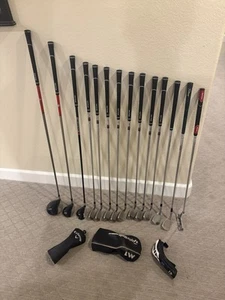 RH Men’s TaylorMade Full Golf Set (14 Clubs) Regular Flex Shafts - Picture 1 of 16