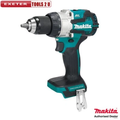 Makita DHP489Z 18v LXT Brushless Combi Hammer Drill 75Nm Torque Metal Chuck Bare - Image 1 of 3