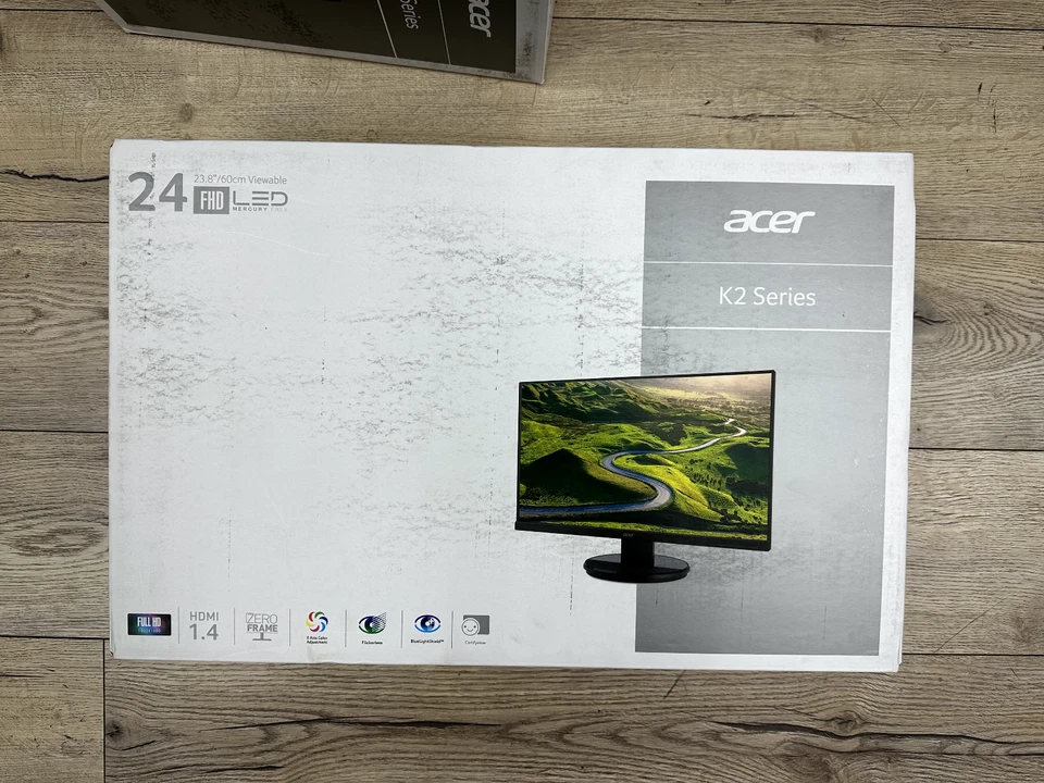 Acer K242HYL Bbix 23.8" Widescreen LCD Full HD Monitor HDMI & VGA Inputs - Black - Image 1 of 1