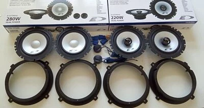 Kit De 6 Altavoces Alpine Para Hyundai Santa Fe Anteriores Y Posteriores - Imagen 1 de 4