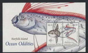 AUSTRALIA NORFOLK ISLAND 2020 OCEAN ODDITIES MINIATURE SHEET FINE USED - Picture 1 of 1