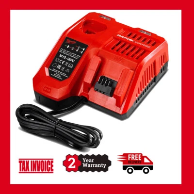 Genuine Milwaukee M12-18FC Multi Voltage Rapid Battery Charger - 2 YEAR WARRANTY - image 1 of 2