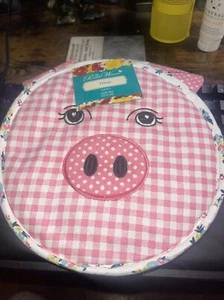 The Pioneer Woman Quilted Pig Trivet Hot Pad 10 Inch Diameter New with Tag - Picture 1 of 1