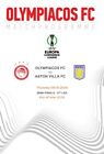 Official programme Olympiacos Greece v Aston Villa 2024 UEFA Conference League