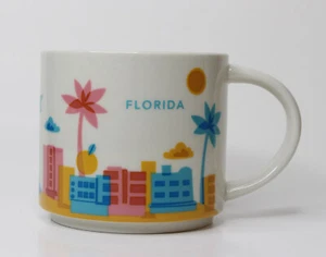 Taza de café Starbucks Florida You Are Here taza de té 14 oz 2015 YAH palma retirada  - Imagen 1 de 7