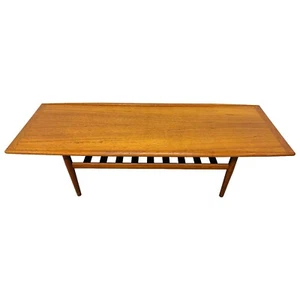 Mid-Century Danish Modern Teak Coffee Table - Picture 1 of 8