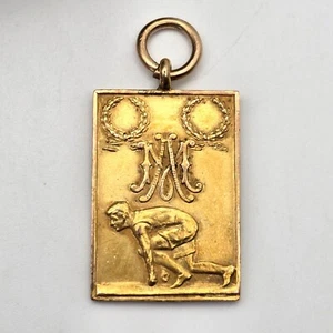 Antique 1922 Dieges & Clust Gold Filled All Around Champion Medal Pendant 13.1g - Picture 1 of 7