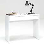 FMD Schreibtisch Schublade Computertisch Arbeitstisch Bro Eichenbraun/Wei