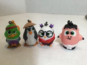 Angry Bird Portachiavi Zaino Clip Set di 4 Plastica 2" - Foto 1 di 12