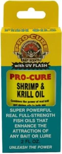 Pro-Cure Shrimp Krill Bait Oil 2 oz Bottle Fishing Scent w/UV Flash - Picture 1 of 1