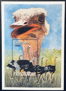 TANZANIA OSTRICH STAMPS 1999 MNH BIRD MILLENNIUM OF ENHANCEMENT TOURISM WILDLIFE - Picture 1 of 1