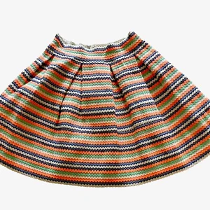 Mi Ami Stretch Mini Skirt Zig Zag  Rick Rack  SZ S Stretch Thick Stiff (1w2) - Picture 1 of 11