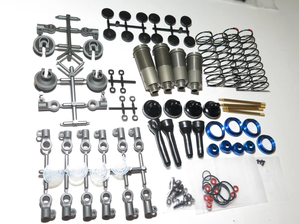 ASC80947 TEAM ASSOCIATED RC8T4 TRUGGY FRONT REAR SHOCKS COMPLETE SET - Image 1 of 1