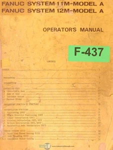 Fanuc 10M, 11M, 12M Modelo A Operaciones y Programación B-54824E-01 Manual - Imagen 1 de 7