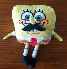 Spongebob Plush with Mustache 7" Stuffed Toy 