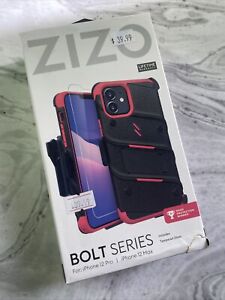 iPhone 12 Pro Phone Case ZIZO Bolt Series Black  Pink Protective Cover New