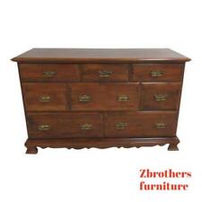 Vintage Maple Chippendale Carved Buffet Chest Dresser