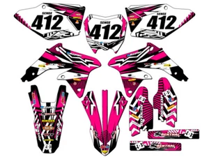 2008-2017 RMZ 450 MAYHEM Pink Senge Graphics Kit Compatible with Suzuki - Picture 1 of 10