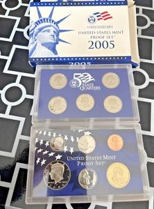 2005 US Mint Proof Set & 2 Peice Mint Set - Picture 1 of 4