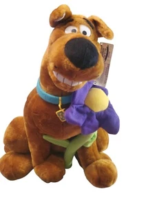 Vintage Scooby Doo with Flower Cartoon Network Plush 1998 - Picture 1 of 8