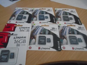Kingston 16 GB Memory Card Job Lot x 7 - Picture 1 of 1
