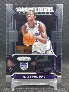 2021-22 Panini Prizm Sensational Swatches #41 De'Aaron Fox SW-DAF Patch - Picture 1 of 2