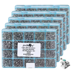 Staffe ortodontiche monoblocco dentali bretelle mini ganci rosso/MBT 018/022 345 - Foto 1 di 35